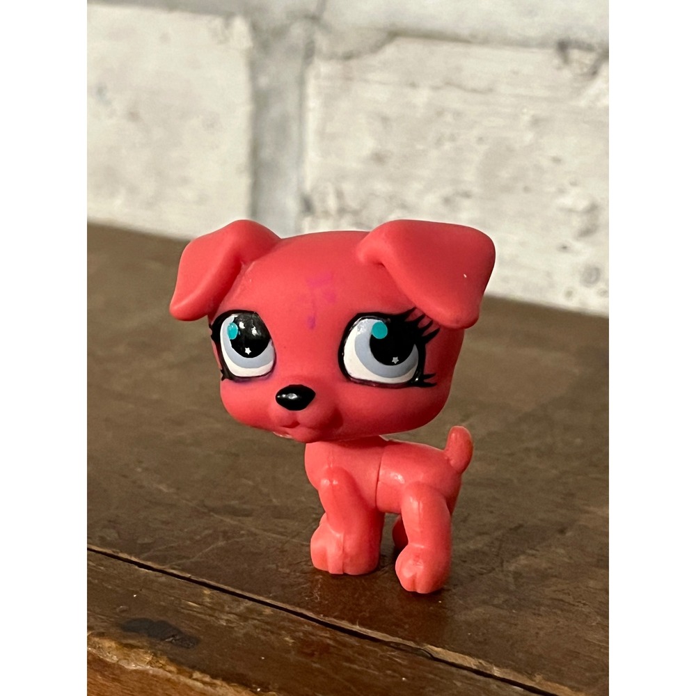 LPS Littlest Pet Shop‎ #2886 Pink Jack Russell Terrier Dog Purple Music Note